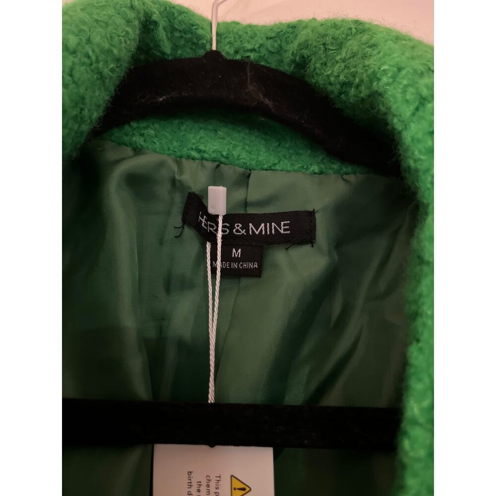 NWT Hers &‎ Mine Cropped Fuzzy Jacket Open Front … - image 5